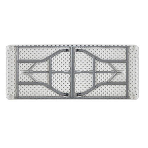 Rodeo pakoworld catering table folding-suitcase white 240x76x74cm