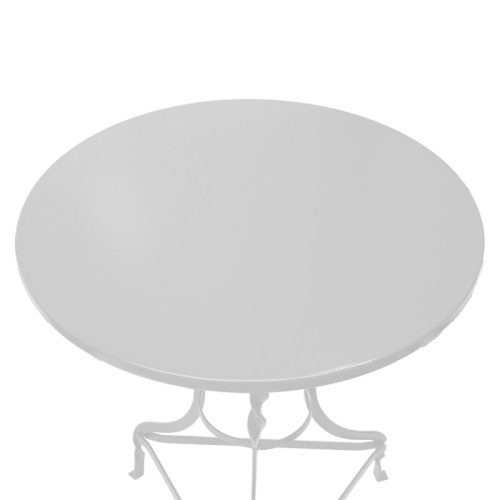 Table Noah pakoworld metallic white D70x72cm