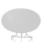 Table Noah pakoworld metallic white D70x72cm