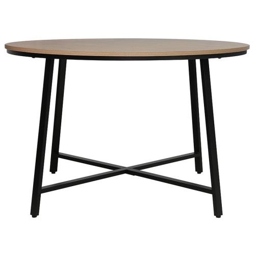 Table Gianno pakoworld natural-black leg D120x76cm