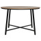 Table Gianno pakoworld natural-black leg D120x76cm