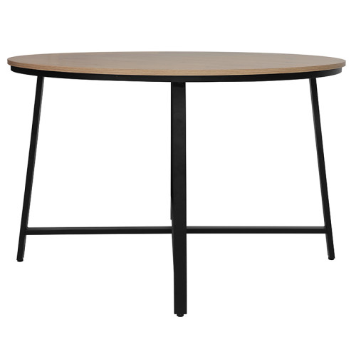 Table Gianno pakoworld natural-black leg D120x76cm