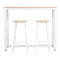 Set table bar Marle pakoworld natural-white leg 120x40x100cm