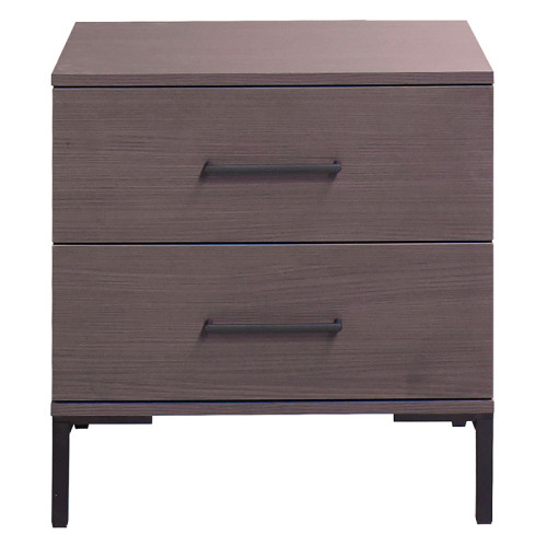 Calliope pakoworld bedside table with 2 drawers wenge-black 55x44x57cm