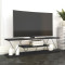 Tv stand TARS pakoworld in colour anthracite 120x30x33cm