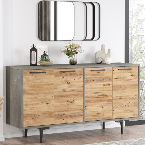 Sideboard Jethro pakoworld sonoma-cement 130x40x70.6cm