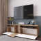 TV stand Elana pakoworld sonoma-white 150x29.5x46.3cm