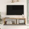 Serit pakoworld wall TV unit anthracite-sonoma color 100x31.6x29.6cm