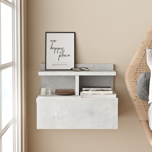 Nightstand Discover pakoworld antique grey 40x35.5x32cm Nightstand Discover pakoworld antique grey 40x35.5x32cm