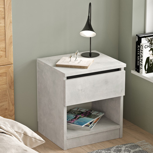 Nightstand Complete pakoworld antique grey-wenge 40x35.5x46cm Nightstand Complete pakoworld antique grey-wenge 40x35.5x46cm