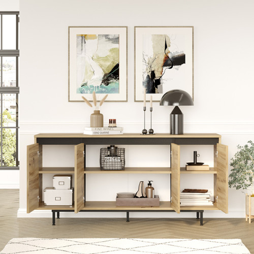 Sideboard Jethro pakoworld sonoma-wenge 160x44.5x75.5cm