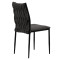 Chair Romany pakoworld velvet anthracite-black leg