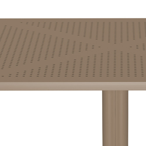 Groovy pakoworld PP table in cappucino color 80x80x74.5cm