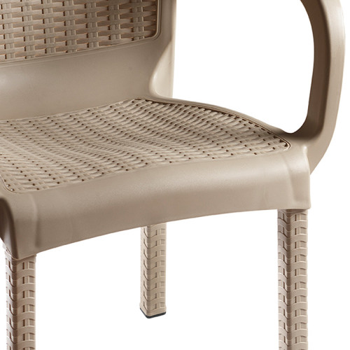 Armchair Festive pakoworld PP color cappucino