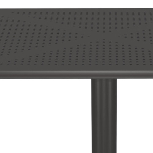 Groovy pakoworld PP table in anthracite color 80x80x74.5cm