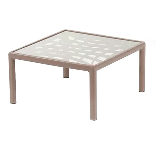 Garden lounge set 3pcs Intricate pakoworld PP cappucino color -beige pillow