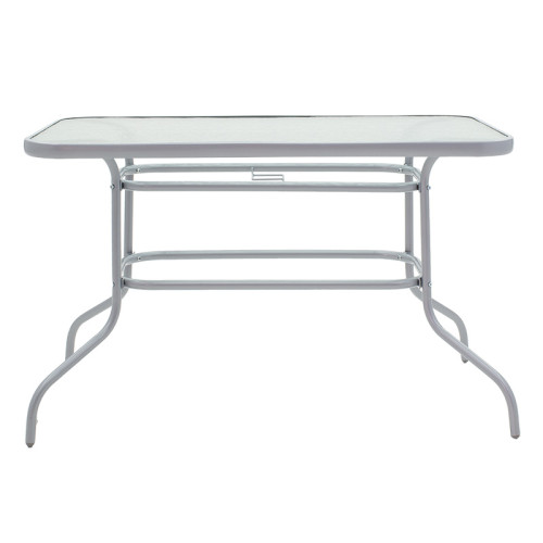 Valor pakoworld table metal grey-glass 110x60x70cm