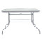 Valor pakoworld table metal grey-glass 110x60x70cm