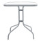 Watson pakoworld table metal grey-glass 70x70x70cm