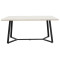 Table Gemma pakoworld in dark grey marble-black color 160x90x75cm