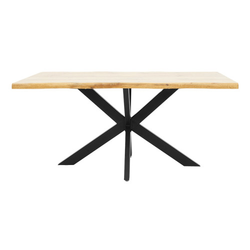 Table Gilman pakoworld MDF in sonoma-black color 180x90x75cm
