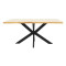 Table Gilman pakoworld MDF in sonoma-black color 180x90x75cm