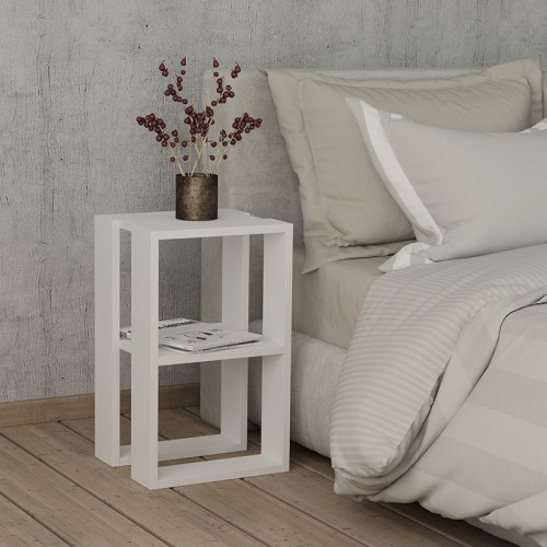 Nightstand Passion pakoworld white 34x30x55cm