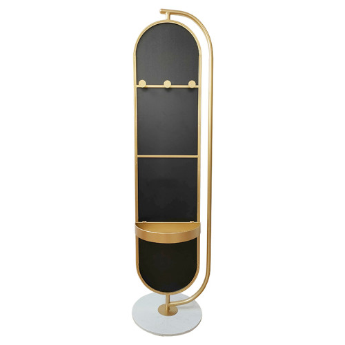 Mirror Stand pakoworld gold 42x42x175cm Mirror Stand pakoworld gold 42x42x175cm