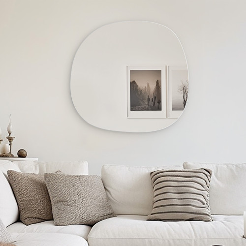 Frameless 1 mirror pakoworld black 49x1.2x52cm