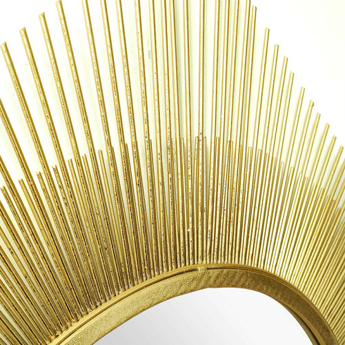Mirror Sunshine pakoworld golden 70x3x70cm Mirror Sunshine pakoworld golden 70x3x70cm