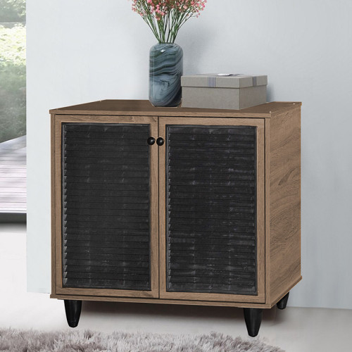 Shoe cabinet Ronan pakoworld 9 pairs walnut so 70.5x35x.66cm