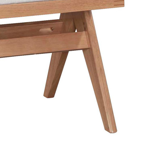 Winslow chair pakoworld wood rubberwood light walnut-pvc natural rattan-fabric gray Winslow chair pakoworld wood rubberwood light walnut-pvc natural rattan-fabric gray