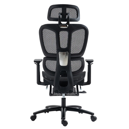 Office chair manager with footrest Verdant pakoworld Premium Quality mesh black Office chair manager with footrest Verdant pakoworld Premium Quality mesh black