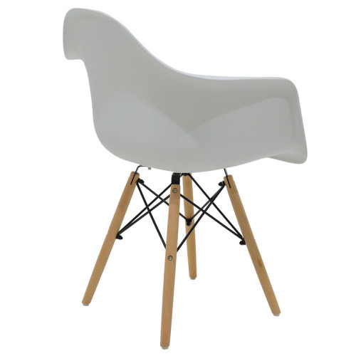 Propylene armchair Julita pakoworld white - oak