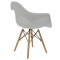 Propylene armchair Julita pakoworld white - oak