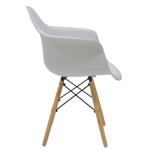 Propylene armchair Julita pakoworld white - oak Propylene armchair Julita pakoworld white - oak