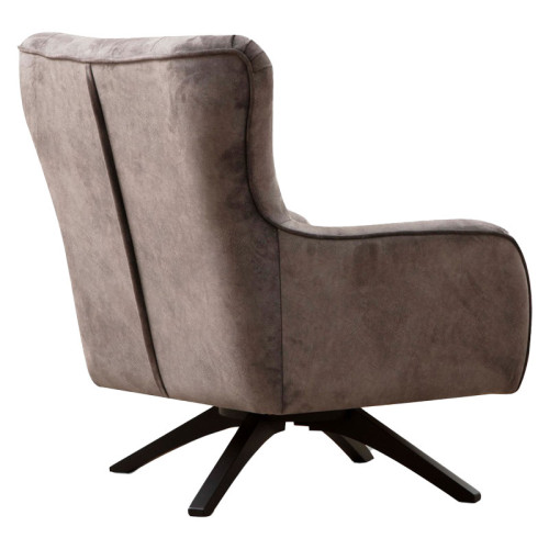 Armchair PWF-0567 pakoworld charcoal fabric 85x78x91cm