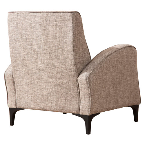 Armchair PWF-0566 pakoworld fabric gray-beige 78x78x87cm