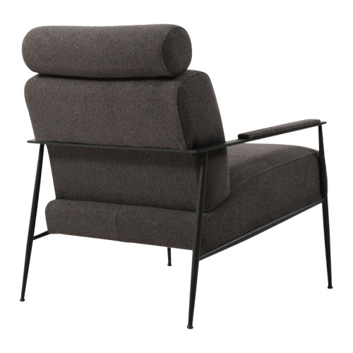 Armchair PWF-0572 pakoworld fabric gray 75x80x90cm