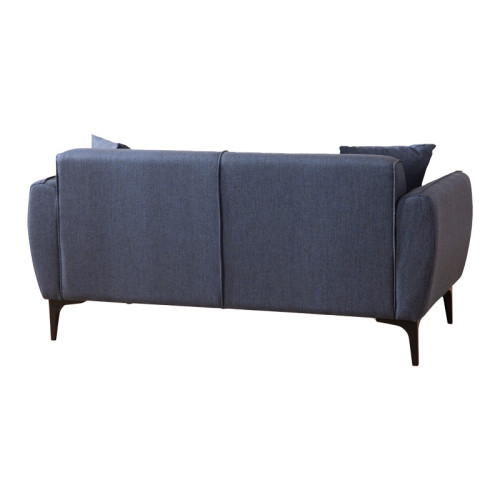2 seater sofa PWF-0565 pakoworld fabric blue 180x95x67cm 2 seater sofa PWF-0565 pakoworld fabric blue 180x95x67cm