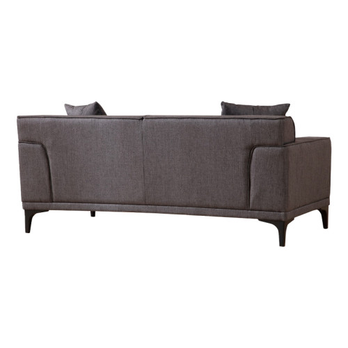 2 seater sofa PWF-0566 pakoworld fabric anthracite 163x69x86cm 2 seater sofa PWF-0566 pakoworld fabric anthracite 163x69x86cm