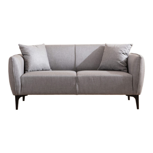 2 seater sofa PWF-0565 pakoworld fabric grey 180x95x67cm 2 seater sofa PWF-0565 pakoworld fabric grey 180x95x67cm