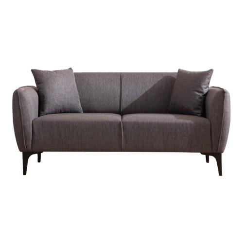 2 seater sofa PWF-0565 pakoworld fabric anthracite 180x95x67cm 2 seater sofa PWF-0565 pakoworld fabric anthracite 180x95x67cm