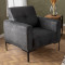 Armchair PWF-0586 pakoworld fabric anthracite 88x86x88cm