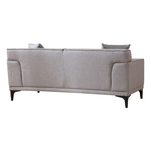 2 seater sofa PWF-0566 pakoworld fabric light grey 163x69x86cm 2 seater sofa PWF-0566 pakoworld fabric light grey 163x69x86cm