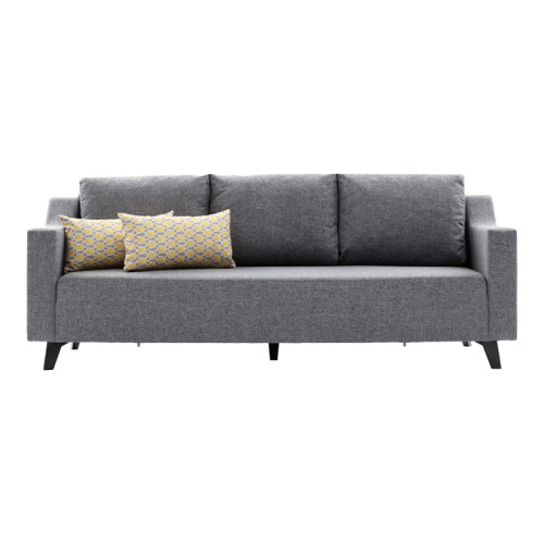3 seater sofa-bed PWF-0592 pakoworld fabric grey 230x90x74cm 3 seater sofa-bed PWF-0592 pakoworld fabric grey 230x90x74cm