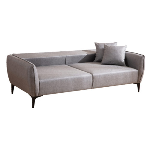3 seater sofa PWF-0565 pakoworld fabric grey 220x95x67cm 3 seater sofa PWF-0565 pakoworld fabric grey 220x95x67cm