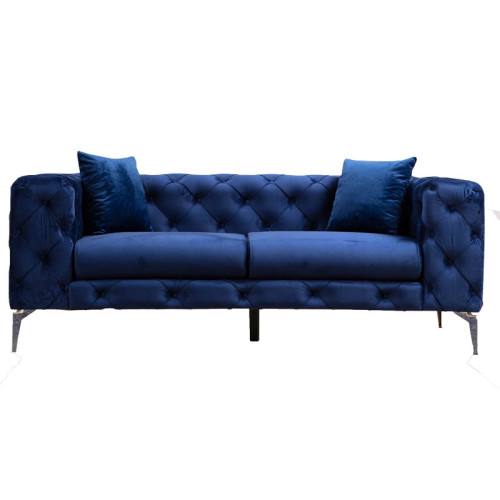 2 seater sofa PWF-0579 pakoworld fabric blue 197x90x73cm 2 seater sofa PWF-0579 pakoworld fabric blue 197x90x73cm