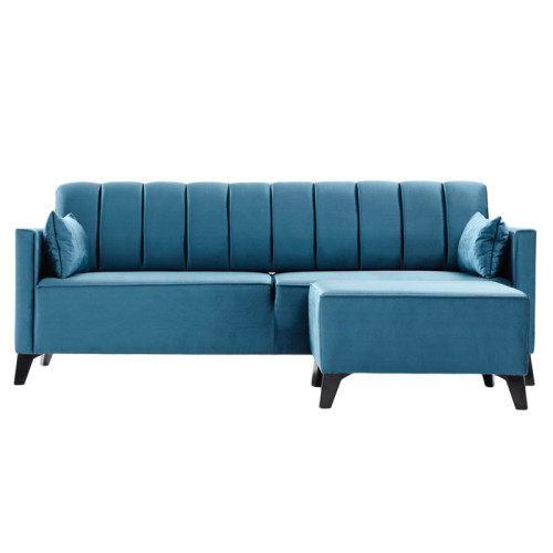 Sofa-bed PWF-0576 pakoworld velvet turquois 206x88x80cm