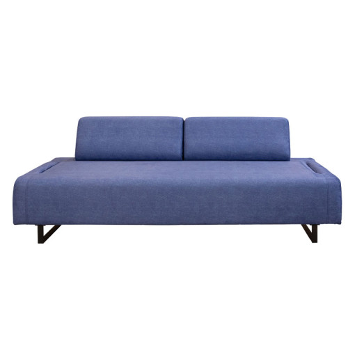 Sofa bed PWF-0595 pakoworld 3 seater fabric blue 220x90x80cm